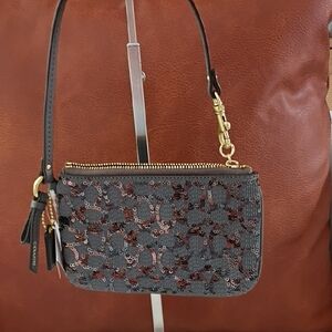 Coach Sequin Wristlet